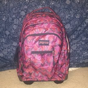 A jansport rolling backpack